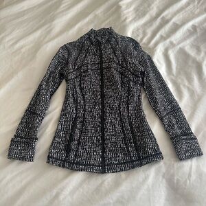 Lululemon Define Jacket Knotted Jacquard Black White Size 4 (Originally $118)